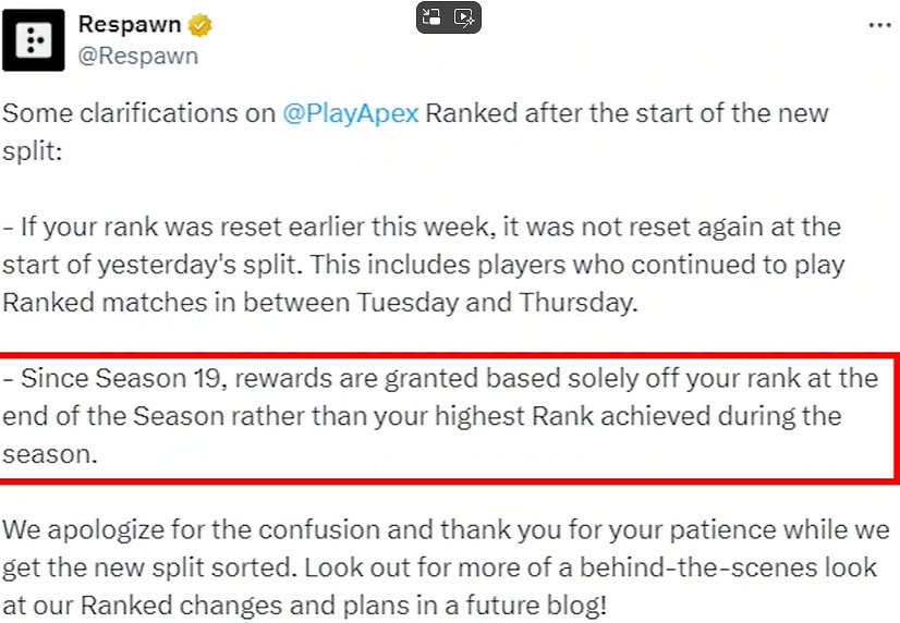 《apex》賽季段位結束繼承規則一覽 《apex》賽季段位結束繼承規則一覽