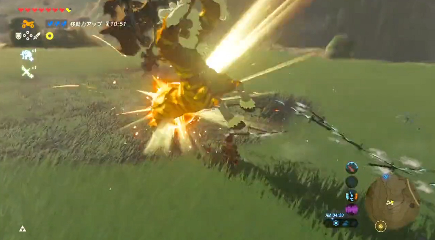 《塞爾達傳說：曠野之息》無敵旋風斬輕鬆秒殺人馬