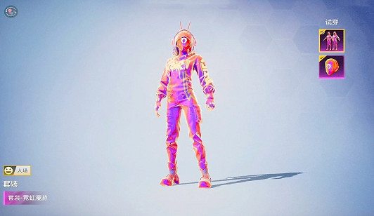 和平精英霓虹漫遊皮膚特效展示