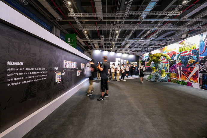 BW 2024：漫威85周年主題展台圖賞！現場周邊模型展示