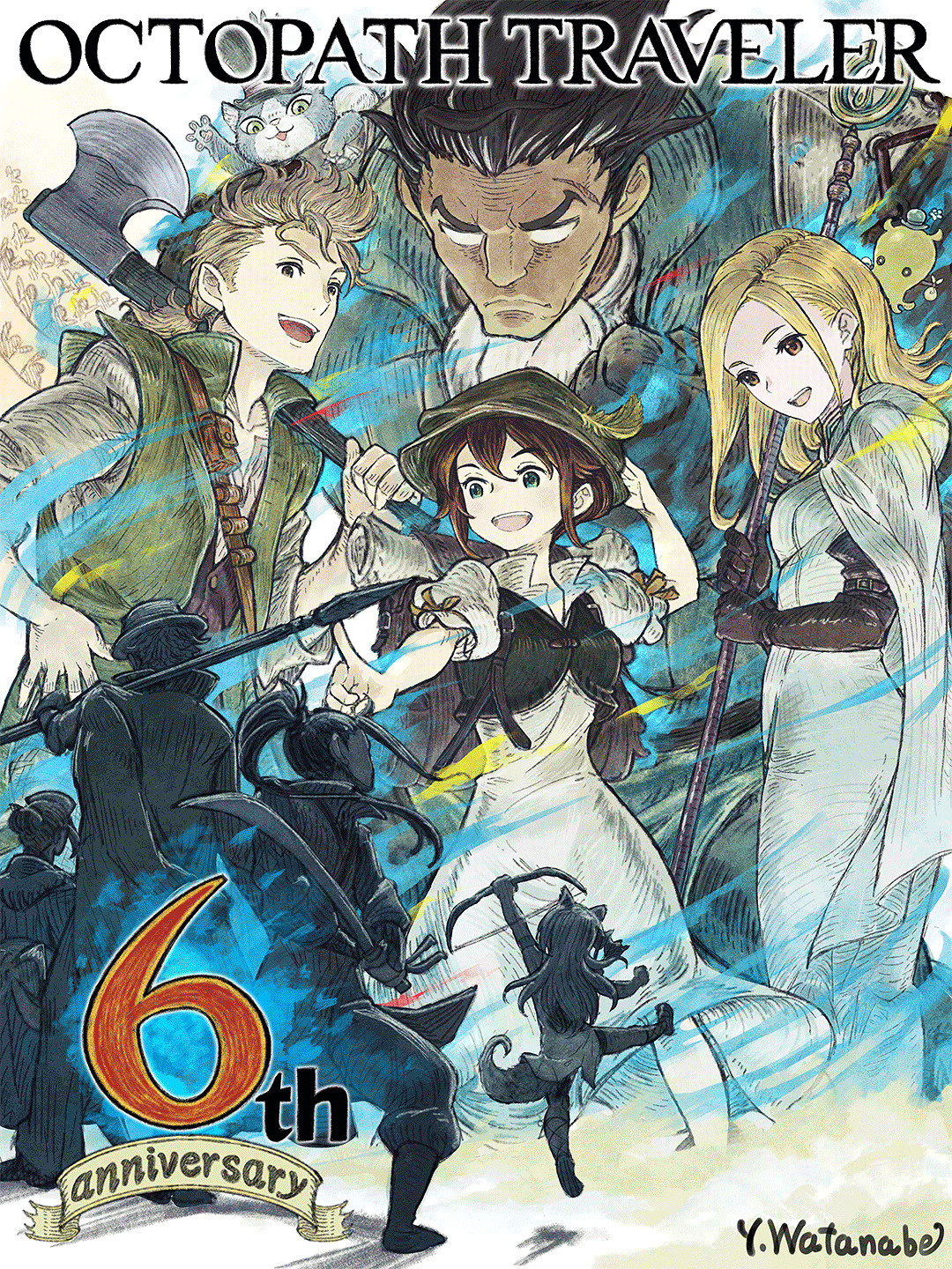 《歧路旅人》迎來發售6周年！官方發布賀圖 慶新模式