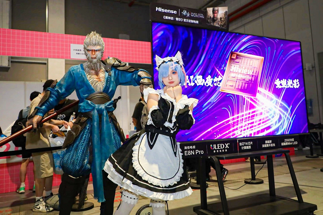 海信電視《黑神話:悟空》官方定製電視亮相Bilibili World 2024：科技打破次元壁！