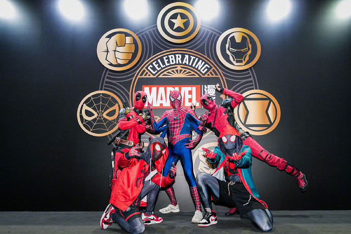 BW 2024：漫威85周年主題展台圖賞！現場周邊模型展示