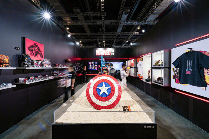 BW 2024：漫威85周年主題展台圖賞！現場周邊模型展示