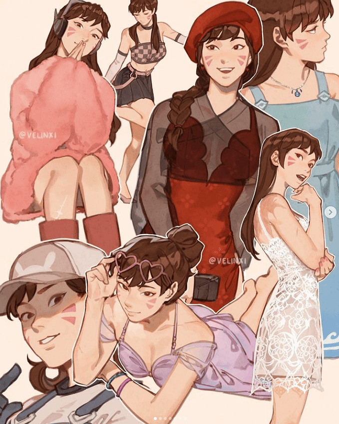 《OW》×《愛麗絲夢遊仙境》同人皮膚 愛麗絲化身DVA