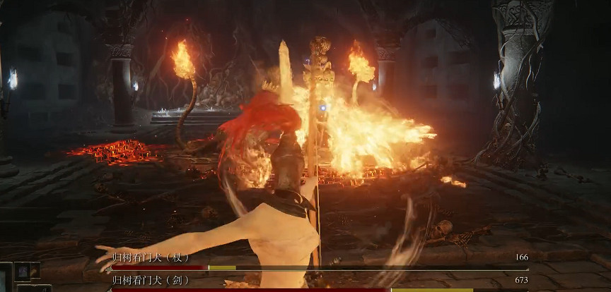 《艾爾登法環》歸樹看門犬杖&amp;劍打法