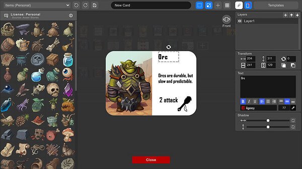 《卡牌引擎》已上線Steam商店頁面 輕鬆製作精美卡牌
