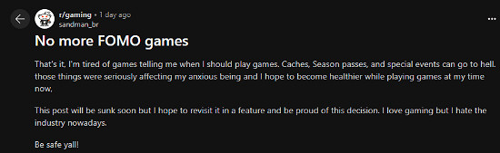 逃離FOMO遊戲上班陷阱:尋找自主與健康的遊戲享受實感 逃離FOMO遊戲上班陷阱:尋找自主與健康的遊戲享受實感