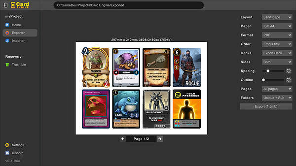 《卡牌引擎》已上線Steam商店頁面 輕鬆製作精美卡牌