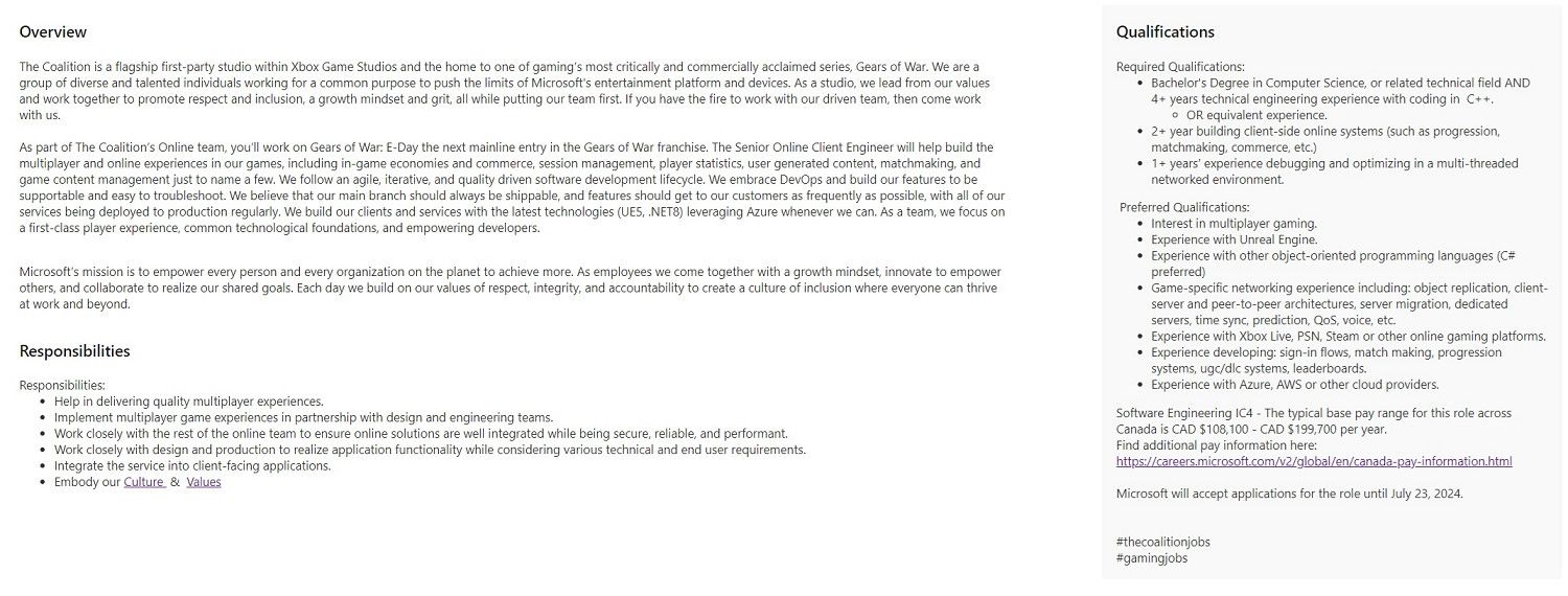 招聘訊息暗示《戰爭機器:事變日》還將會登陸PS平台 招聘訊息暗示《戰爭機器:事變日》還將會登陸PS平台