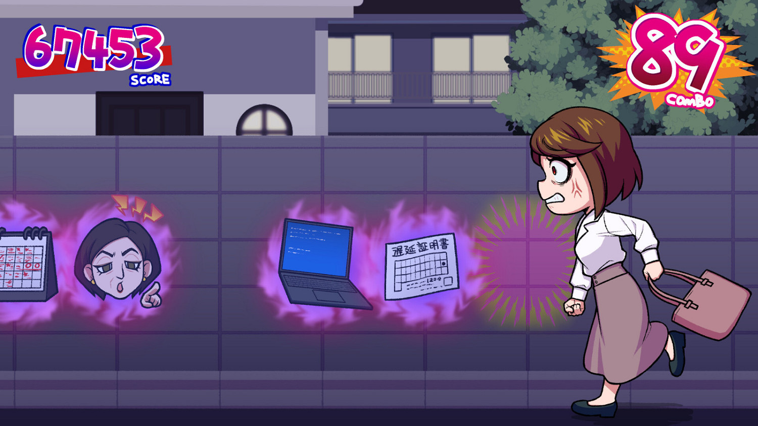 解壓節奏遊戲《マジギレ限界OLちゃん》Steam頁面 2025年發售