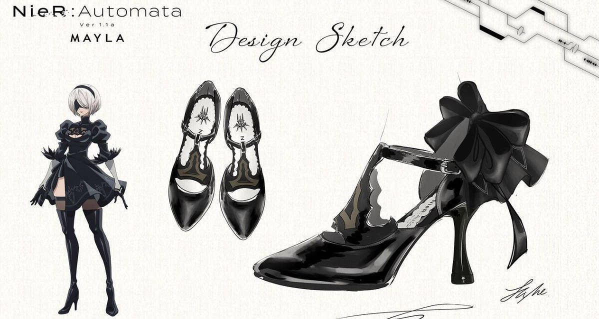 Mayla與《尼爾》動畫聯名推出高跟鞋 設計絕美! Mayla與《尼爾》動畫聯名推出高跟鞋 設計絕美!