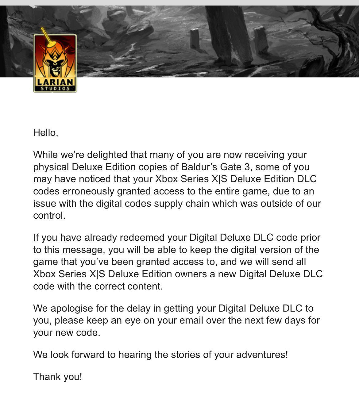 《柏德之門3》Xbox實體豪華版玩家能獲得兩份遊戲 拉瑞安允許玩家保留