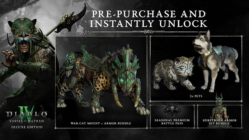 《暗黑破壞神4：憎恨之軀》Steam預購開啟 標準版278元