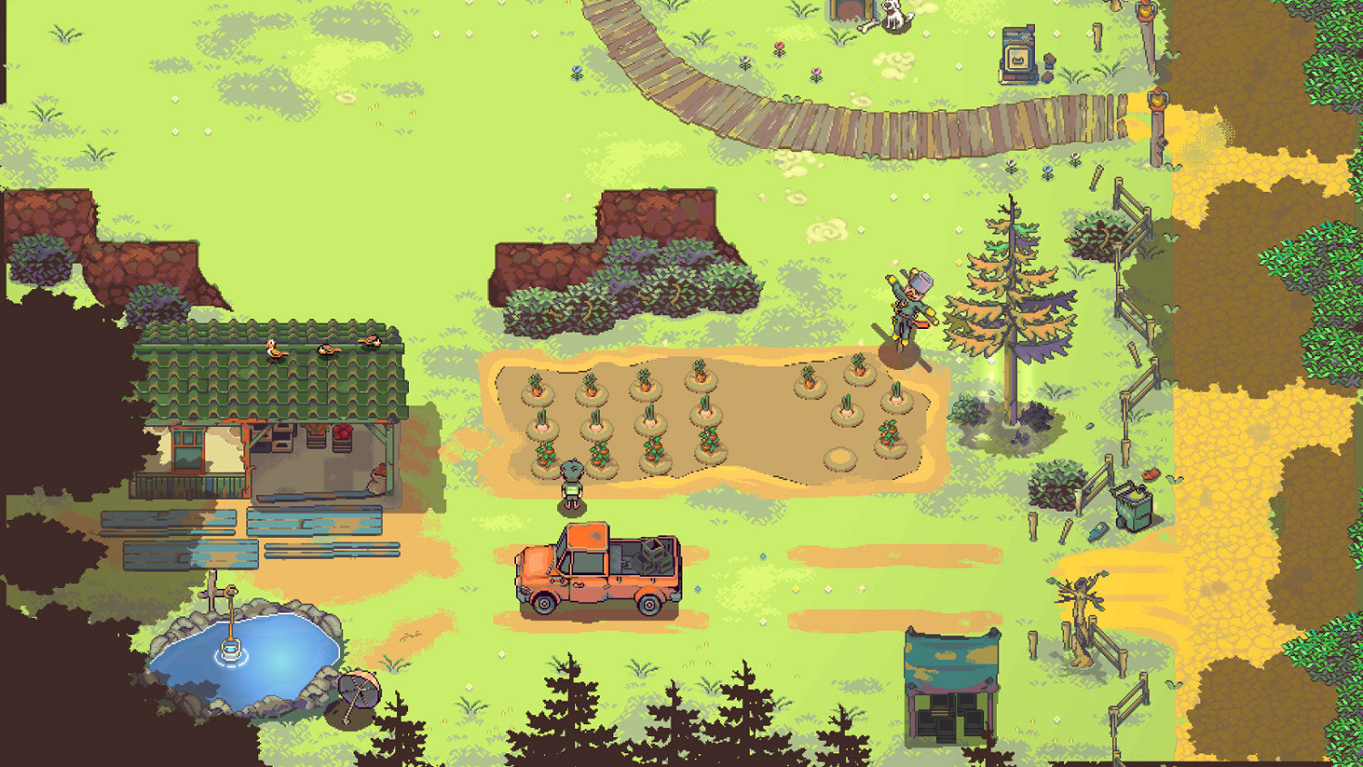 像素風種田遊戲《The Hawkers》Steam頁面 支援中文