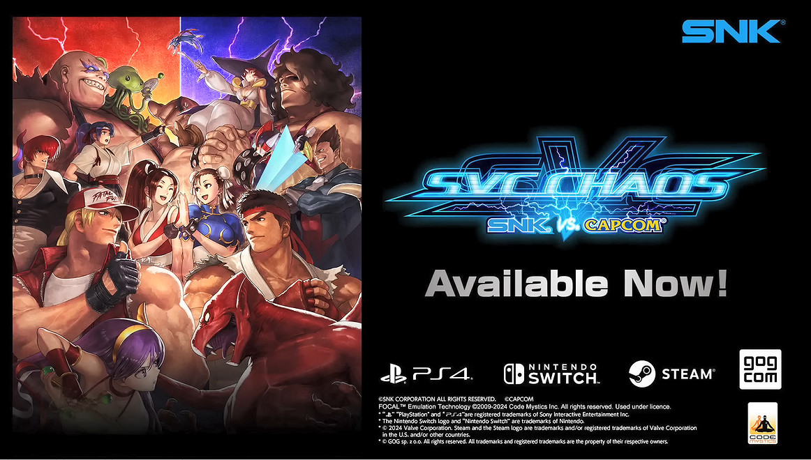 《SNK VS. Capcom SVC CHAOS》正式登陸Steam！