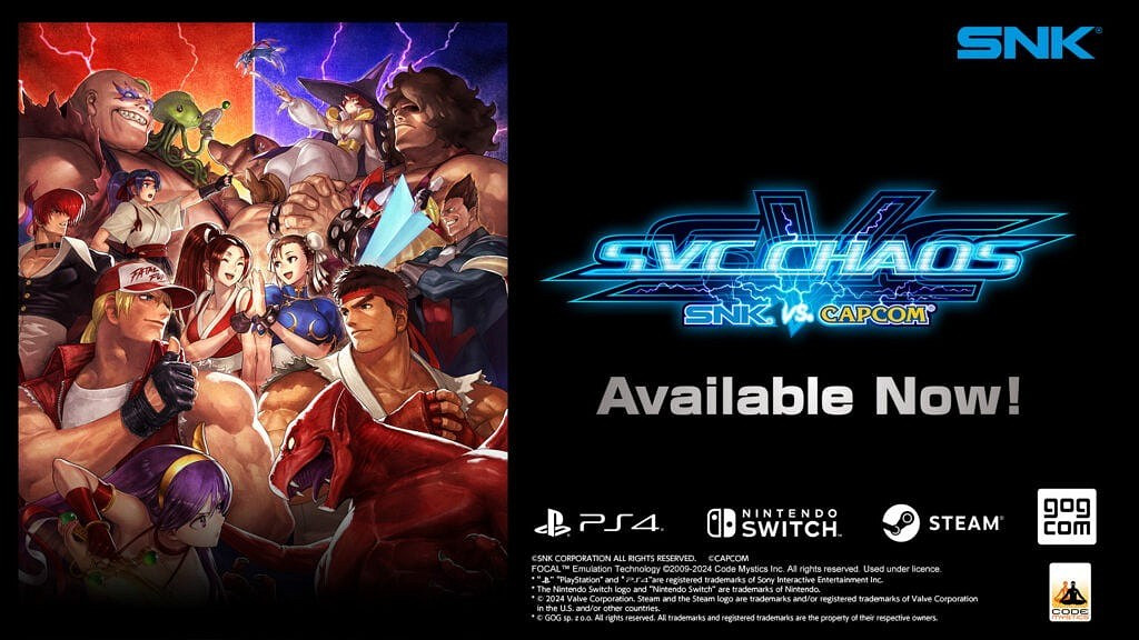 《SNK VS. Capcom SVC CHAOS》推出