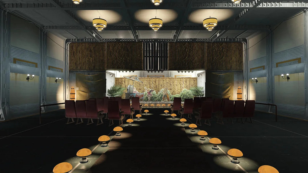 腦洞大開！《異塵餘生4》玩家在88號避難所建造“劇院”