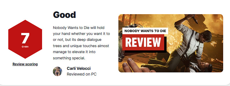 《無人願死》IGN 7分：手把手的引導過多 但故事深刻