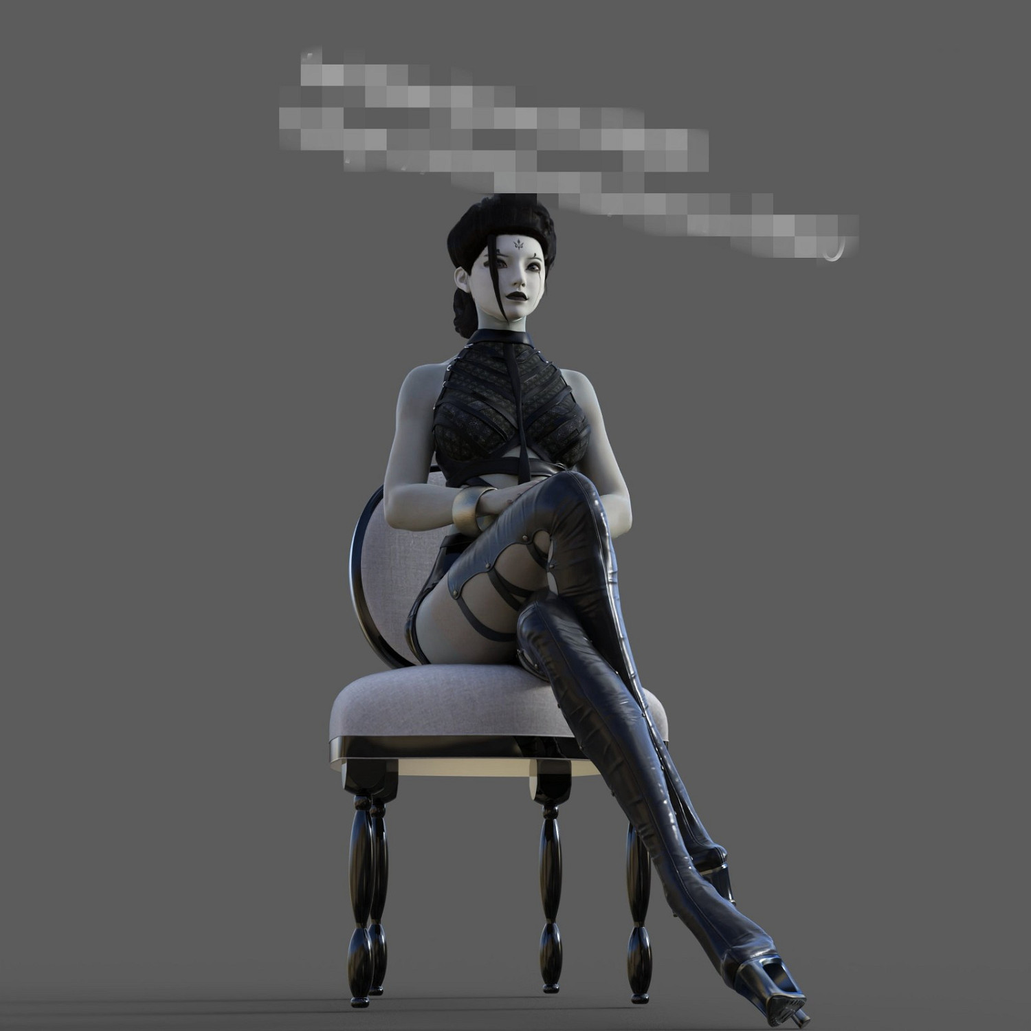 粉絲自製《黑神話》蜘蛛精四妹建模 自帶高貴氣場