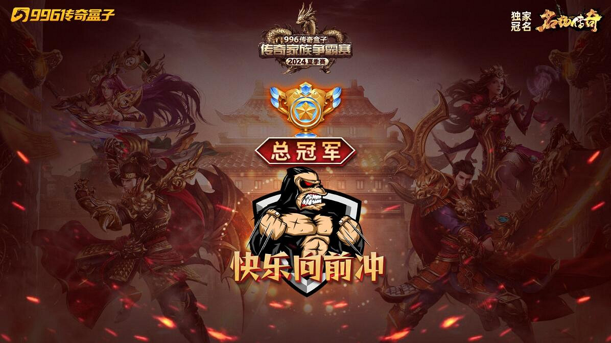996傳奇家族爭霸賽24年夏季賽完賽,亂世家族“快樂”衝頂冠軍寶座 996傳奇家族爭霸賽24年夏季賽完賽,亂世家族“快樂”衝頂冠軍寶座