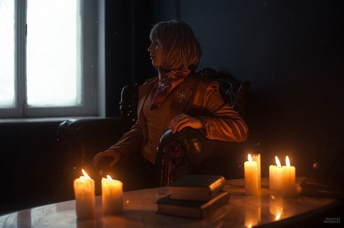 《生化4RE》阿什莉COS 小姐姐被異教徒抓走撕扯按倒