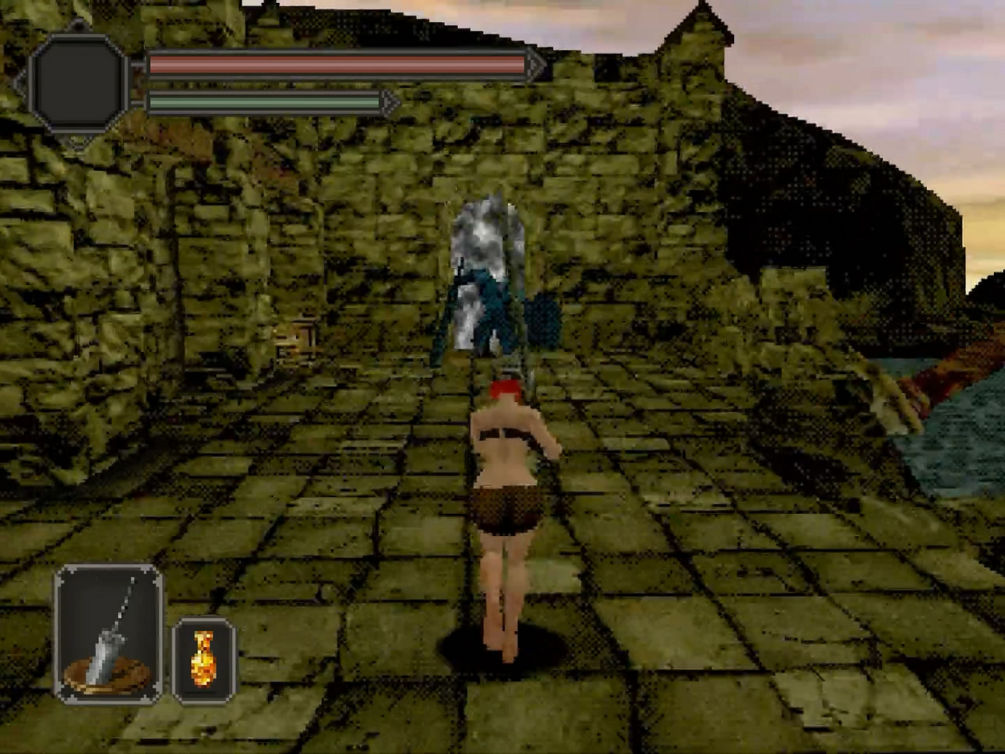 馬賽克の情懷!《黑暗之魂2》PS1畫質“降級版”展示 馬賽克の情懷!《黑暗之魂2》PS1畫質“降級版”展示