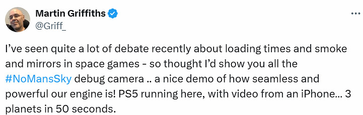 PS5《無人深空》無縫技術超強大 50秒內穿越3顆行星
