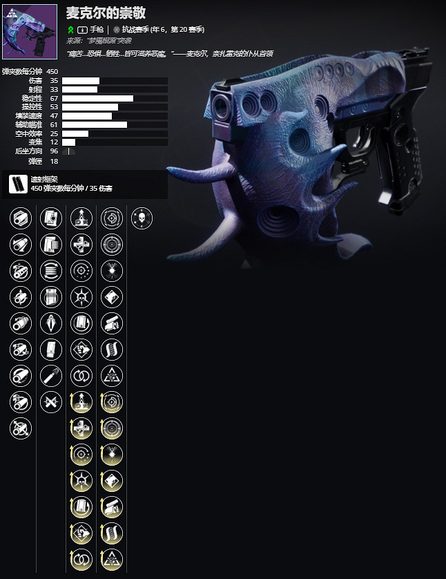 《天命2》年6，第20賽季 麥克爾的崇敬介紹及獲取方法