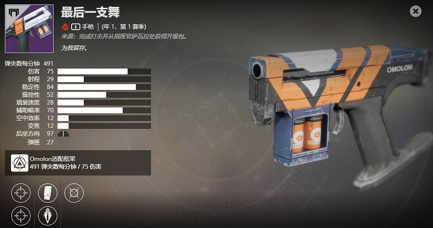 《天命2》年1，第1賽季 最後一支舞介紹及獲取方法