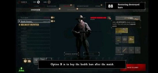 《獵殺：對決》恢復血槽方法分享