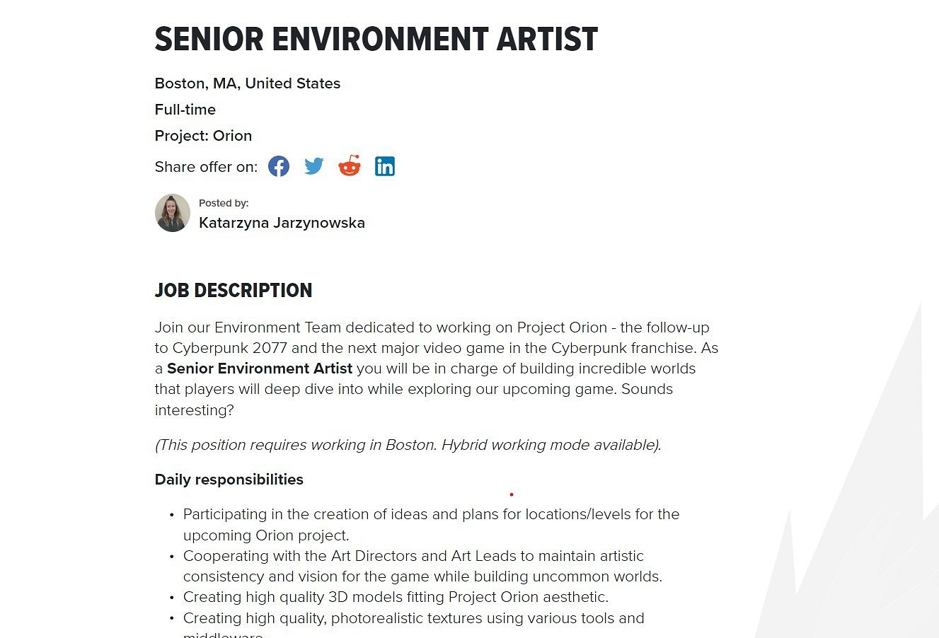 《賽博2077》續作招聘訊息透露 續作將打造更逼真畫面 《賽博2077》續作招聘訊息透露 續作將打造更逼真畫面