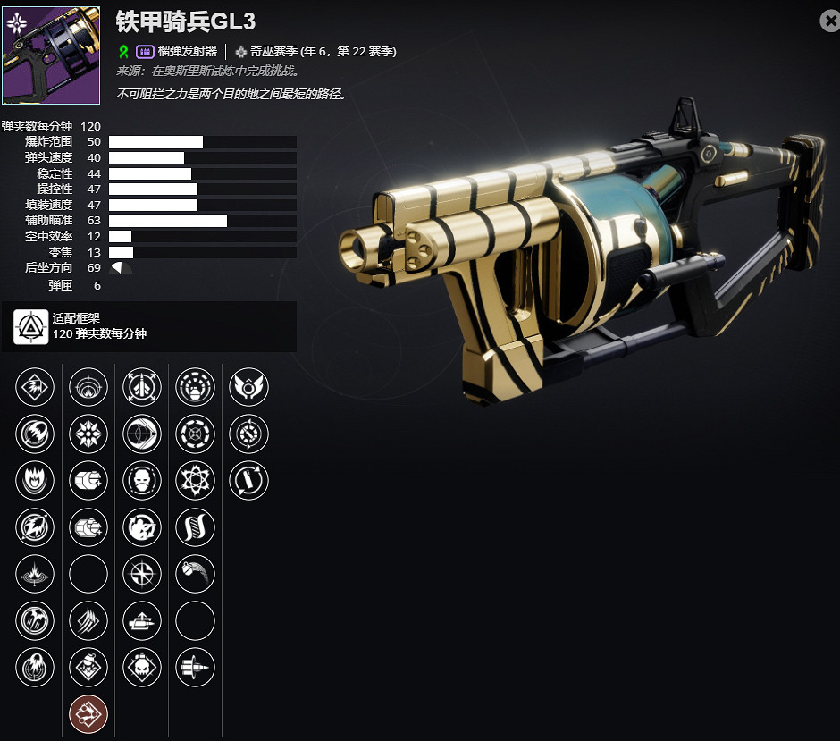 《天命2》年6，第22賽季 鐵甲騎兵GL3介紹及獲取方法