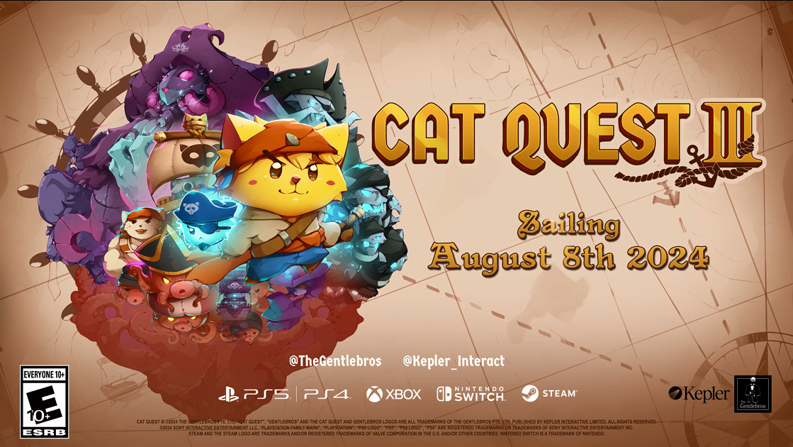 人氣作品《貓咪鬥惡龍3》新展示預告公開!8月發售 人氣作品《貓咪鬥惡龍3》新展示預告公開!8月發售