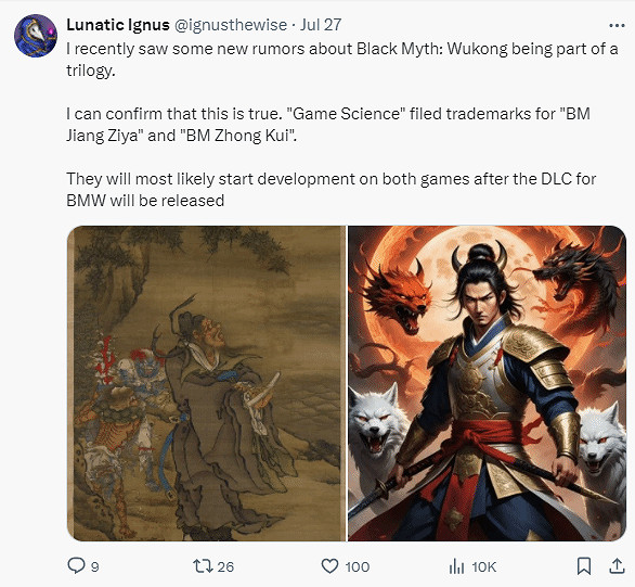 曝遊戲科學還要出《黑神話鍾馗》和《黑神話薑子牙》! 曝遊戲科學還要出《黑神話鍾馗》和《黑神話薑子牙》!