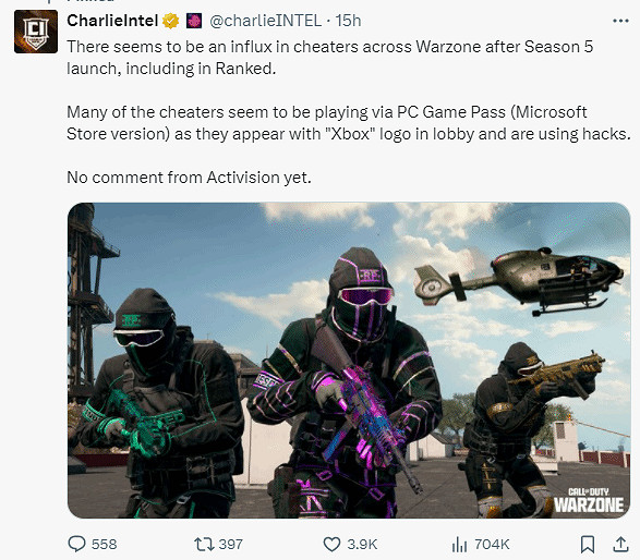 《COD20》加入 Xbox Game Pass (XGP) 後外掛激增！玩家：這遊戲沒法玩了