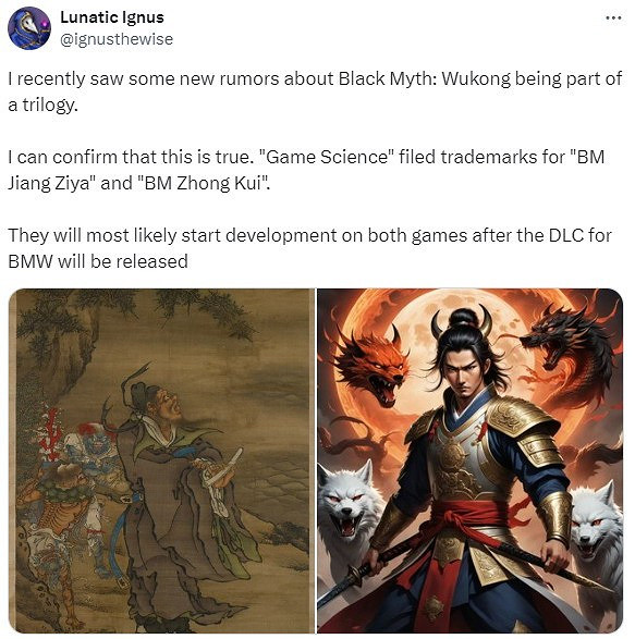 曝《黑神話》將是三部曲:《黑神話薑子牙》《黑神話鍾馗》 曝《黑神話》將是三部曲:《黑神話薑子牙》《黑神話鍾馗》