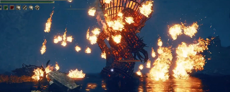 《艾爾登法環》城底積水處燃爐魔像1Boss圖鑒