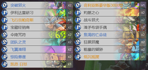 爐石戰記海盜瞎卡組推薦