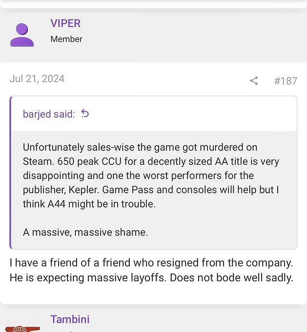 因口碑不佳！曝《燧石槍：黎明之圍》將大規模裁員