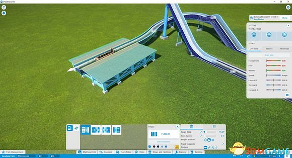 雲霄飛車之星原木泛舟濺水區建設教學