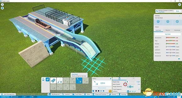 雲霄飛車之星原木泛舟濺水區建設教學