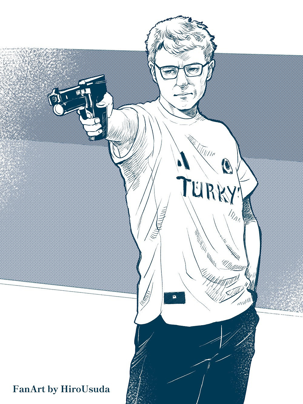 51歲土耳其老將火了 玩家將其P成《殺手》遊戲封面 51歲土耳其老將火了 玩家將其P成《殺手》遊戲封面