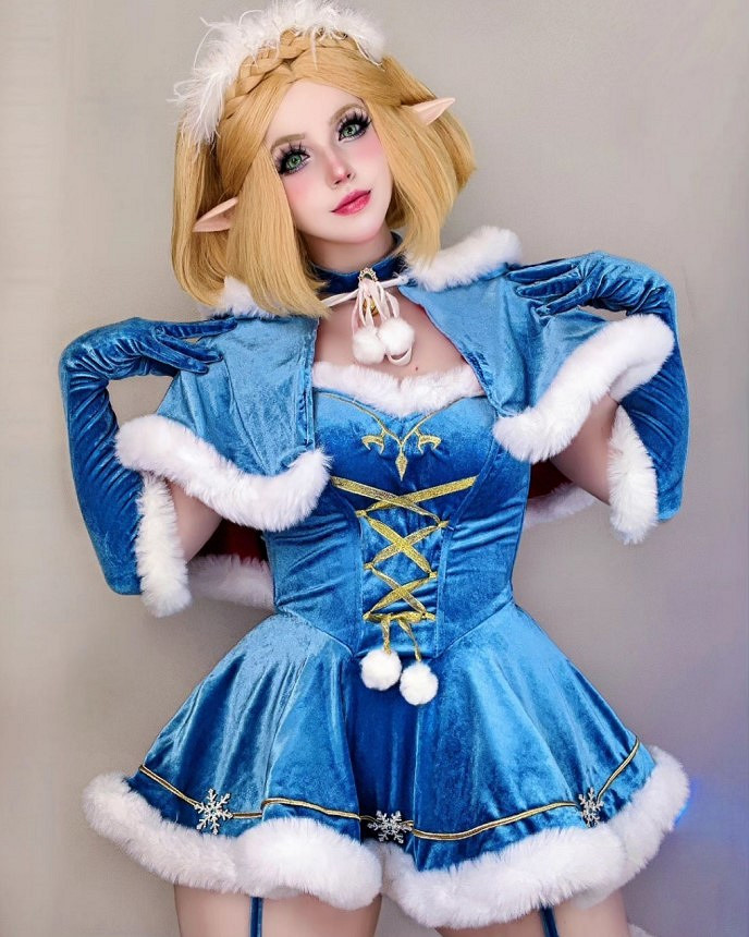 巴西小姐姐COS泳裝塞爾達公主 傲人身材大膽露出！