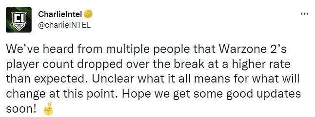 據報導:《決勝時刻:現代戰域2》的玩家流失遠超預期 據報導:《決勝時刻:現代戰域2》的玩家流失遠超預期