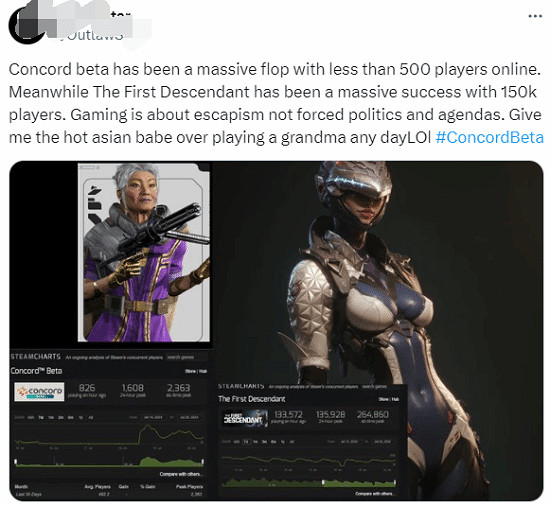 《星鳴特攻》遭玩家調侃，反觀《第一後裔》受到玩家追捧