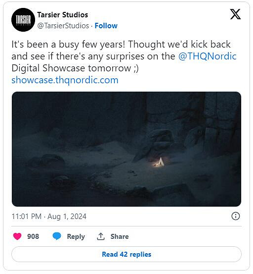 《小小夢魘》開發商明日公布新作!新作藝術圖公開 《小小夢魘》開發商明日公布新作!新作藝術圖公開