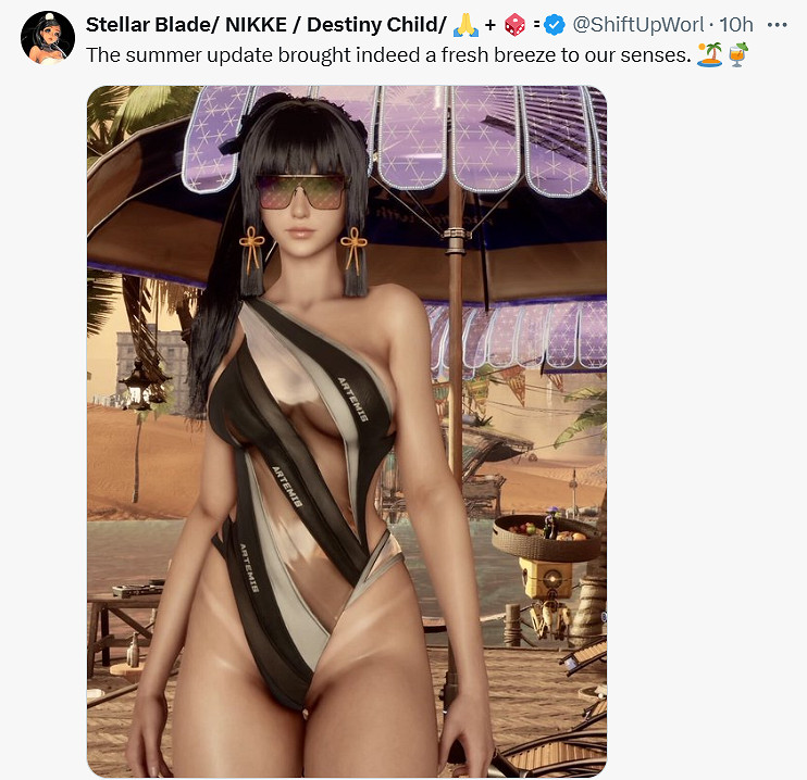 《劍星》官方曬出伊芙泳裝新圖:夏天到了 你喜歡嗎? 《劍星》官方曬出伊芙泳裝新圖:夏天到了 你喜歡嗎?