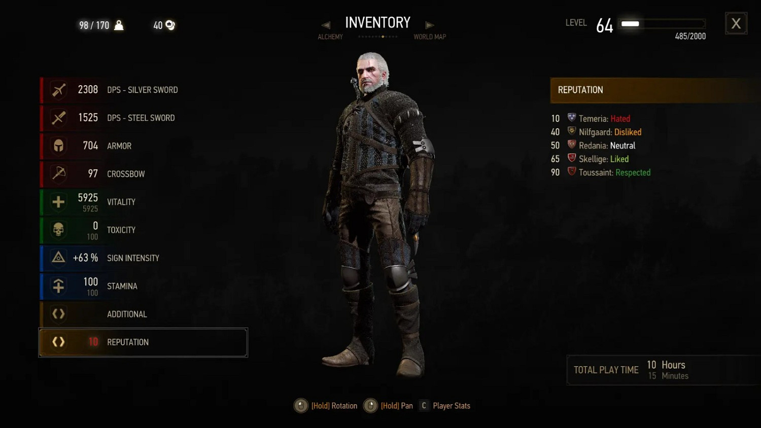 《巫師3》全新Mod發布：恢復被刪除的聲望系統