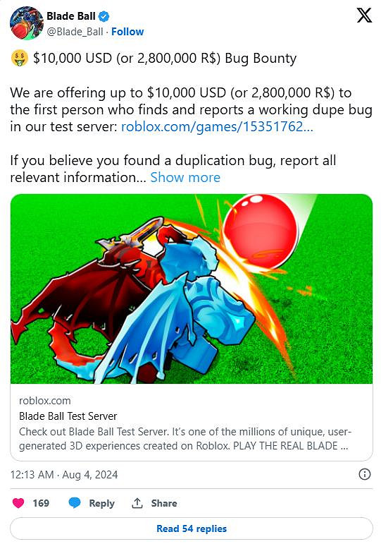 機器磚塊開發者懸賞10000美元找《刀刃球》中的bug 機器磚塊開發者懸賞10000美元找《刀刃球》中的bug